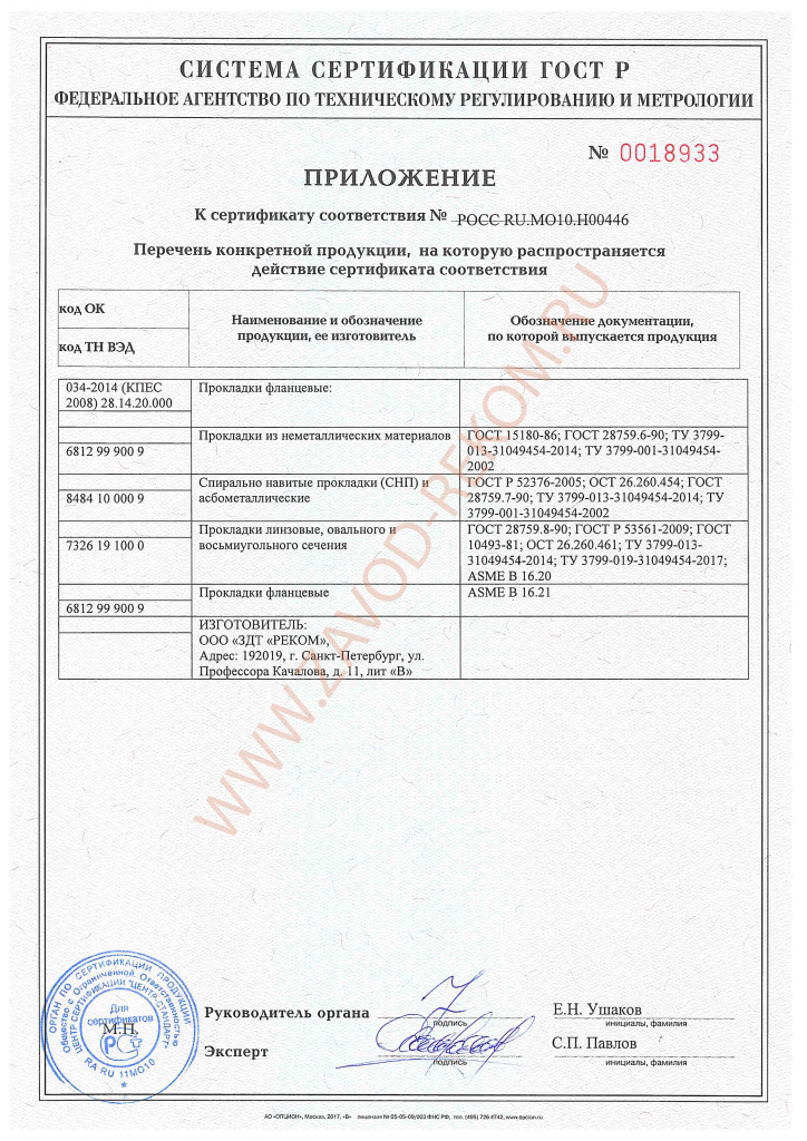 Сертификат ГОСТ Р прокладки 00446-2.png